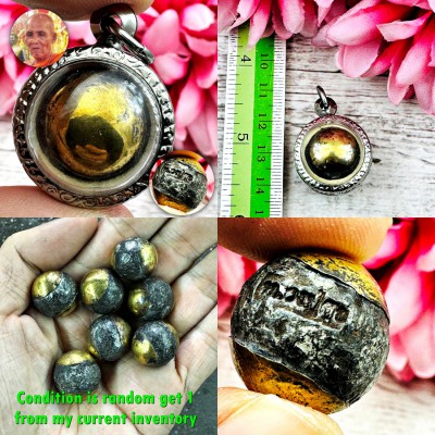 Leklai Ball Great Shield Invincible Protection Huan Suk Sook Thai Amulet #18534