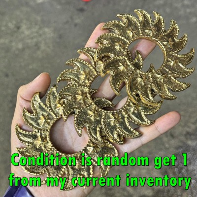 Holy Rowel Chakra Brass Magic No Evil Protection Doo Immortal Thai Amulet #18535