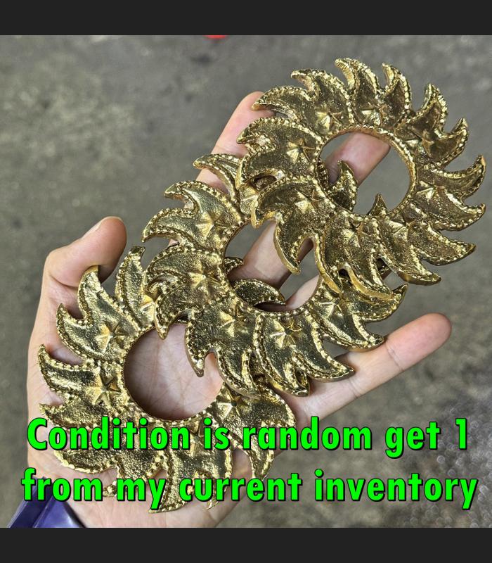 Holy Rowel Chakra Brass Magic No Evil Protection Doo Immortal Thai Amulet #18535