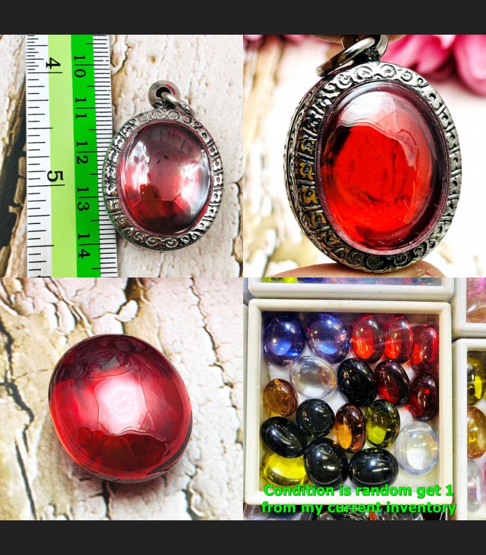 Naga Eye Leklai Magic Lucky Protection Stone Wealth Toffy Red Thai Amulet 18566 Naga Eye Leklai Magic Lucky Protection Stone Wealth Toffy Red Thai Amulet 18566
