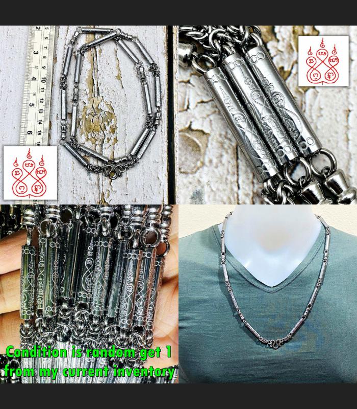 Necklace Stainless Takud Multi Hook For Hanging Wear 5 Buddha Thai Amulet #18567