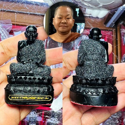 Tuad Statue Leklai Dust Rainbow Immortal Protection Somporn Thai Amulet #18573