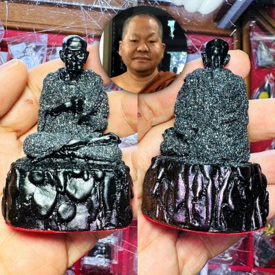 Statue Leklai Somdej Toh Watrakang Wealth Protection Somporn Thai Amulet #18574