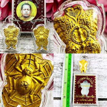 Butterfly fulfill Lust Love Spider Rich Magic Kritsana Be2554 Thai Amulet #18609