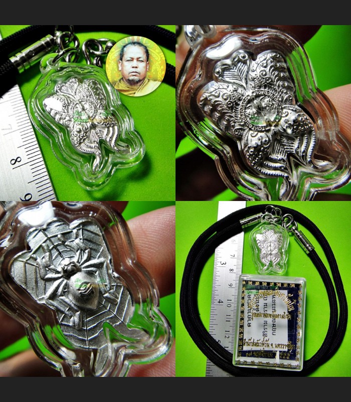 Butterfly Thep Lust Love Lucky Wish Spider Kb Kritsana Be2554 Thai Amulet #18610