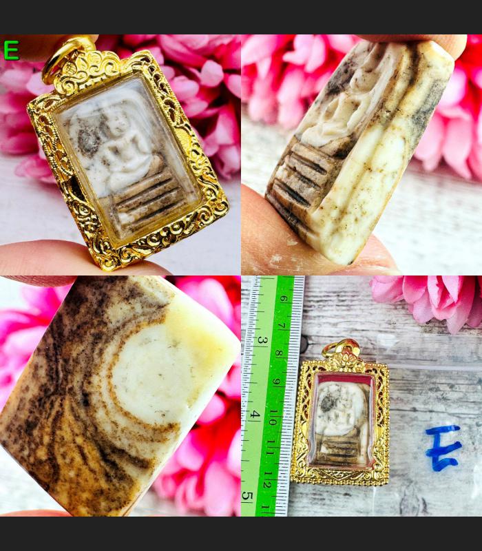 Somdej HinPhraTad SamRoiYod Buddha Relic Moon Cave Wall Wealth Thai Amulet 18612