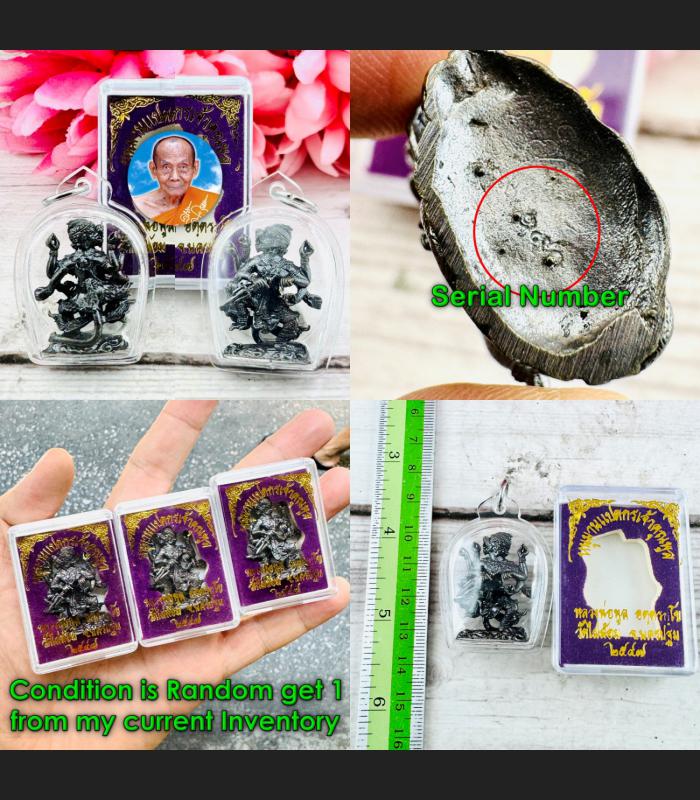 Great Successful Win All Hanuman King Monkey 8hand Pool Be2547 Thai Amulet 18653