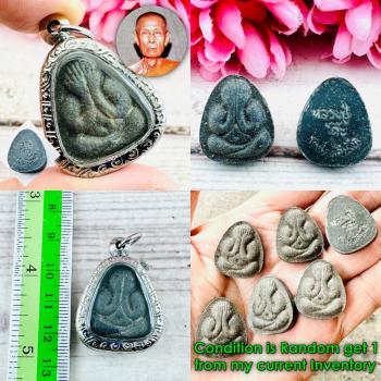 Attraction Sex Love Close Eye Pidta Mahasaney Toh Be2518 Black Thai Amulet 18660