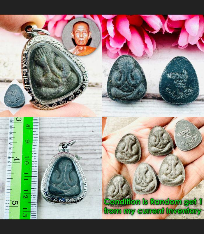 Attraction Sex Love Close Eye Pidta Mahasaney Toh Be2518 Black Thai Amulet 18660