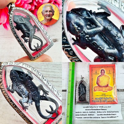 Couple Gecko Breed Intercourse Attraction Sexual Love Lust Key Thai Amulet 18668
