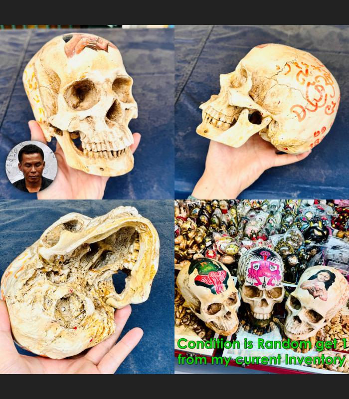 Large Panneng Skeleton Skull Whisper Tell Fortune Wealth Tawee Thai Amulet 18680 Large Panneng Skeleton Skull Whisper Tell Fortune Wealth Tawee Thai Amulet 18680