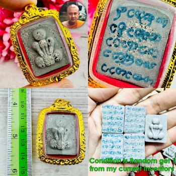 Close Eye Pidta Kadukpi Ash Bone Mix Write Yhan Chamnan Be2568 Thai Amulet 18681