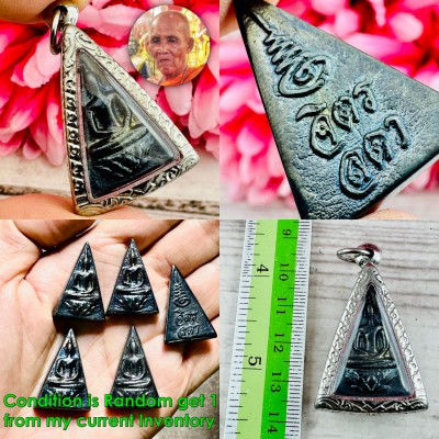 Leklai Kotipe Black Shiny Mekaphat Nangpaya Jilada Queen Huan Thai Amulet $18682