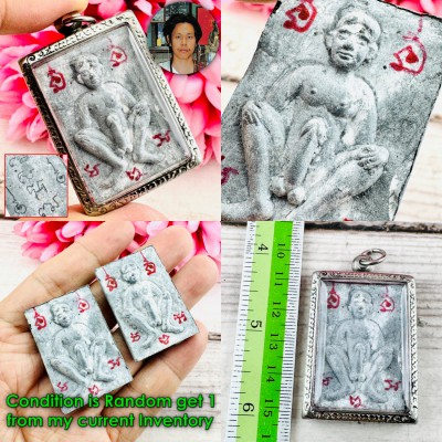 Male Divinity Attraction Love Lust Casanova Ash Perm Be2553 Thai Amulet #18689