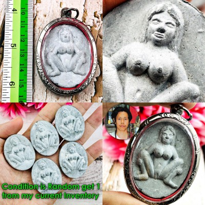 Eper Sexy Lady Lesbian Attraction Love Lust Ash Perm Be2553 Thai Amulet #18693