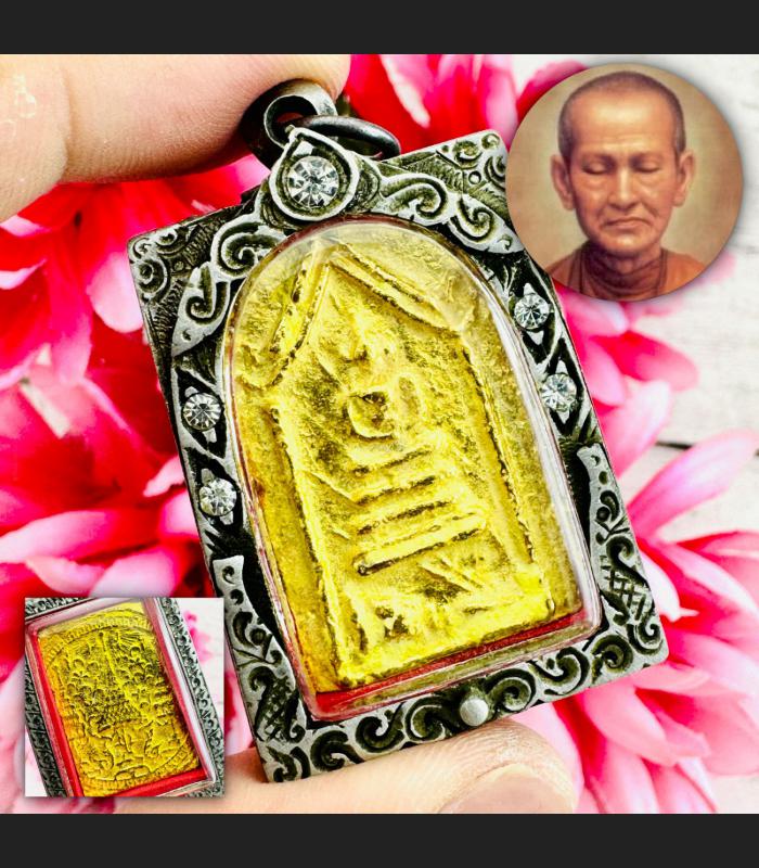 Old Casing Leklai SuWanRaCha Gold Somdej Toh WatRaKang Wekman Thai Amulet #18699 Old Casing Leklai SuWanRaCha Gold Somdej Toh WatRaKang Wekman Thai Amulet #18699