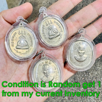 Waterproof Pidta Kaew Watkuewan Be2519 Protection Mahasaney Thai Amulet #18731