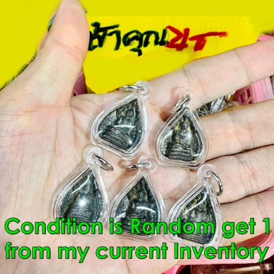 Waterproof Pendant Metal Nakpog Cobra 7head Coiled Nor Be2513 Thai Amulet #18745