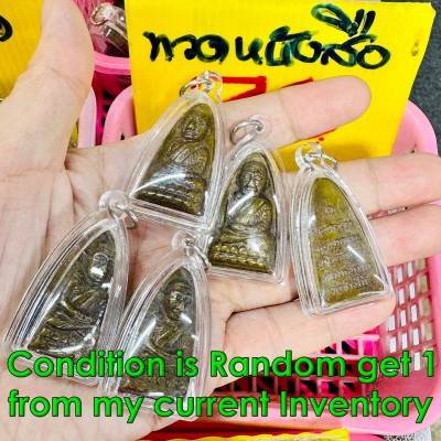Waterproof Pendant Triangle Iron Pig Protection Harmless Tuad Thai Amulet #18748