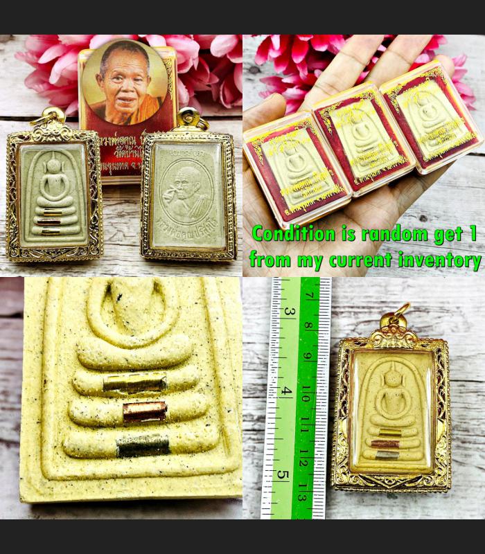 Somdej 3Takud Triple Fast Rich Wealth Money Koon BanRai Be2536 Thai Amulet 18751