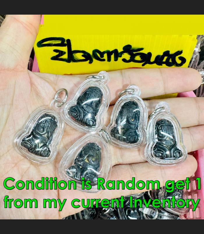 Waterproof Guardian Bronze Pidta 6Hand Closed Eye Eiam WatNang Thai Amulet 18754