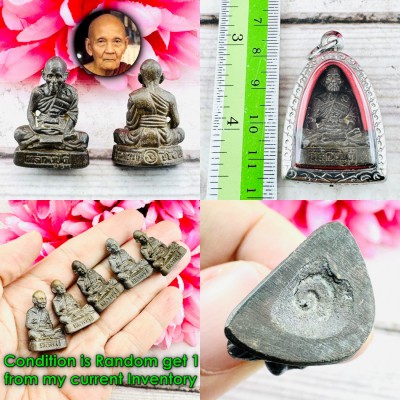 Lucky Magic Miniature Monk Doo Watsakae Meditation Yant Be2551 Thai Amulet 18770